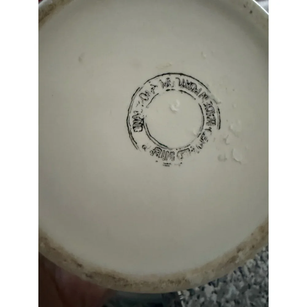 International China Co‎ Portugal Hand Painted Floral Ceramic Canister with Lid
